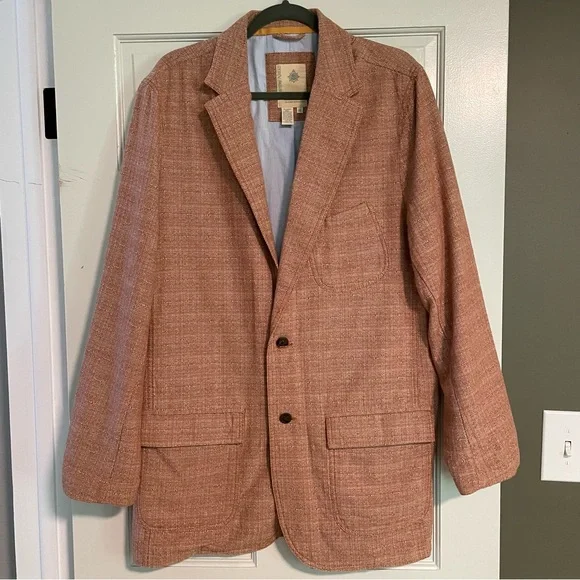 Men's Tan/Orange Blazer - Picture 2 of 3